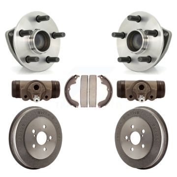 Rear Wheel Cylinders & Drum Shoes Hardware Hub Bearing Kit (7Pc) For Toyota Matrix Vibe K7D-101021