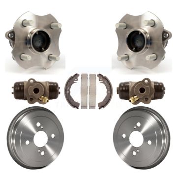 Rear Wheel Cylinders And Drum & Shoes Hardware Hub Bearing Kit (7Pc) For Toyota Echo K7D-101022