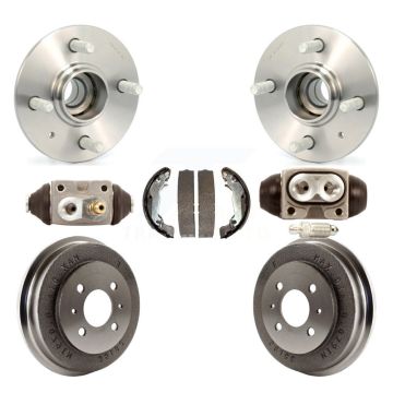 Rear Wheel Cylinders And Drum & Shoes Hardware Hub Bearing Kit (7Pc) For Hyundai Accent K7D-101024