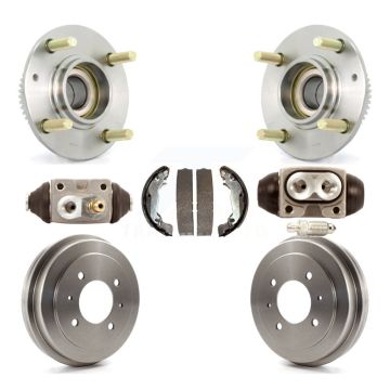 Rear Wheel Cylinders And Drum & Shoes Hardware Hub Bearing Kit (7Pc) For Hyundai Elantra K7D-101026