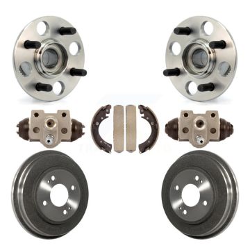 Rear Wheel Cylinders And Drum & Shoes Hardware Hub Bearing Kit (7Pc) For Honda Civic K7D-101027