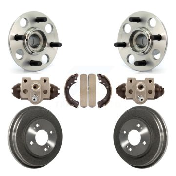 Rear Wheel Cylinders And Drum & Shoes Hardware Hub Bearing Kit (7Pc) For Honda Civic K7D-101028