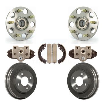 Rear Wheel Cylinders And Drum & Shoes Hardware Hub Bearing Kit (7Pc) For Honda Civic K7D-101029