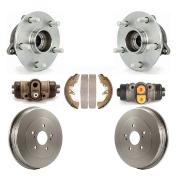 Rear Wheel Cylinders Drum & Shoes Hardware Hub Bearing Kit (7Pc) For Suzuki Grand Vitara K7D-101030