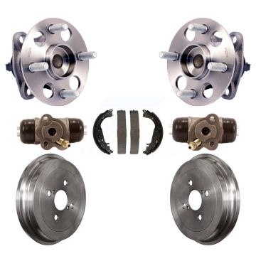 Rear Wheel Cylinders And Drum & Shoes Hardware Hub Bearing Kit (7Pc) For Toyota Yaris K7D-101031