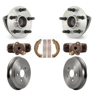 Rear Wheel Cylinders And Drum & Shoes Hardware Hub Bearing Kit (7Pc) For Toyota Corolla K7D-101035