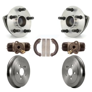Rear Wheel Cylinders And Drum & Shoes Hardware Hub Bearing Kit (7Pc) For Toyota Corolla K7D-101036
