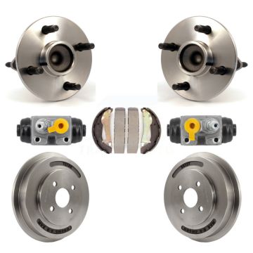 Rear Wheel Cylinders Drum & Shoes Hardware Hub Bearing Kit (7Pc) For Chevrolet Cobalt G5 K7D-101040