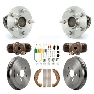 Rear Wheel Cylinders & Drum Shoes Hardware Hub Bearing Kit (8Pc) For 2008 Toyota Prius K7D-101046