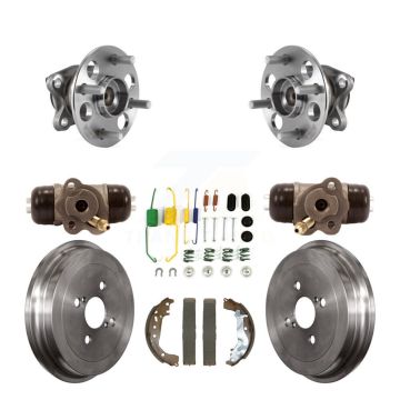 Rear Wheel Cylinders And Drum & Shoes Hardware Hub Bearing Kit (8Pc) For Toyota Yaris K7D-101049