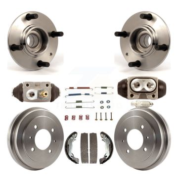 Rear Wheel Cylinders And Drum & Shoes Hardware Hub Bearing Kit (8Pc) For Hyundai Elantra K7D-101056