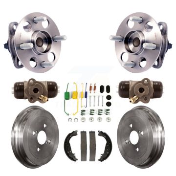 Rear Wheel Cylinders And Drum & Shoes Hardware Hub Bearing Kit (8Pc) For Toyota Yaris K7D-101060