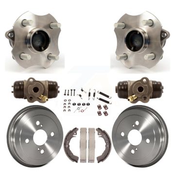 Rear Wheel Cylinders And Drum & Shoes Hardware Hub Bearing Kit (8Pc) For Toyota Echo K7D-101062