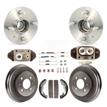 Rear Wheel Cylinders And Drum & Shoes Hardware Hub Bearing Kit (8Pc) For Hyundai Accent K7D-101064