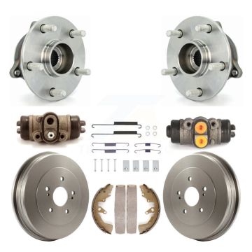 Rear Wheel Cylinders Drum & Shoes Hardware Hub Bearing Kit (8Pc) For Suzuki Grand Vitara K7D-101066