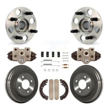 Rear Wheel Cylinders And Drum & Shoes Hardware Hub Bearing Kit (8Pc) For Honda Civic K7D-101067
