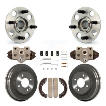 Rear Wheel Cylinders And Drum & Shoes Hardware Hub Bearing Kit (8Pc) For Honda Civic K7D-101068