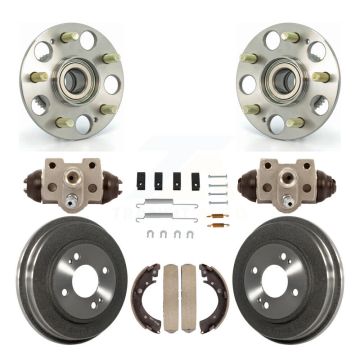 Rear Wheel Cylinders And Drum & Shoes Hardware Hub Bearing Kit (8Pc) For Honda Civic K7D-101069