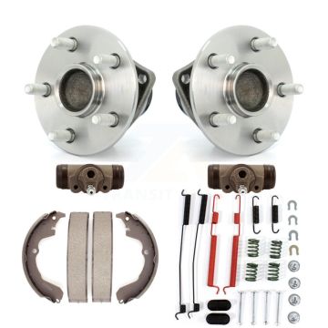 Rear Wheel Cylinders Drum Shoes Hardware Hub Bearing Kit (6Pc) For Toyota Matrix Pontiac K7D-101076