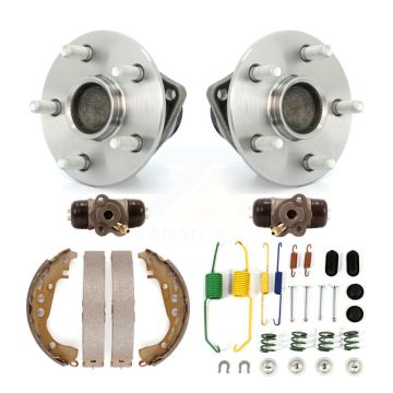 Rear Wheel Cylinders And Drum Shoes Hardware Hub Bearing Kit (6Pc) For 2008 Toyota Prius K7D-101079