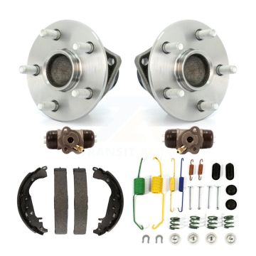 Rear Wheel Cylinders And Drum Shoes Hardware Hub Bearing Kit (6Pc) For 2009 Toyota Prius K7D-101080