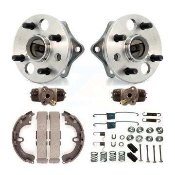 Rear Wheel Cylinders & Drum Shoes Hardware Hub Bearing Kit (6Pc) For Toyota Corolla Prizm K7D-101084