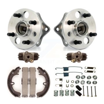 Rear Wheel Cylinders Drum Shoes Hardware Hub Bearing Kit (6Pc) For Toyota Corolla Non-ABS K7D-101085