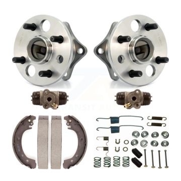Rear Wheel Cylinders Drum Shoes Hardware Hub Bearing Kit (6Pc) For Toyota Corolla Non-ABS K7D-101086