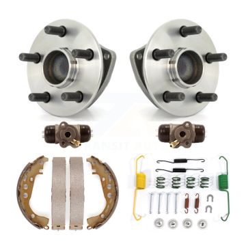 Rear Wheel Cylinders Drum Shoes Hardware Hub Bearing Kit (6Pc) For Toyota Celica Non-ABS K7D-101094
