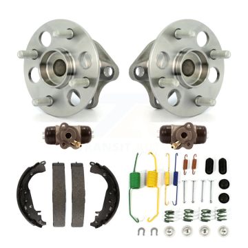 Rear Wheel Cylinders & Drum Shoes Hardware Hub Bearing Kit (6Pc) For Toyota Yaris Non-ABS K7D-101096