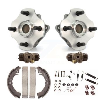 Rear Wheel Cylinders & Drum Shoes Hardware Hub Bearing Kit (6Pc) For Toyota Echo Non-ABS K7D-101100