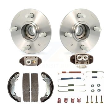 Rear Wheel Cylinders And Drum Shoes Hardware Hub Bearing Kit (6Pc) For Hyundai Accent K7D-101101