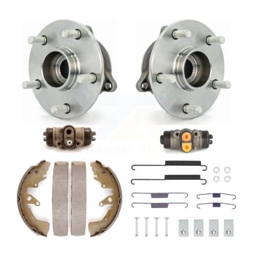 Rear Wheel Cylinders Drum Shoes Hardware Hub Bearing Kit (6Pc) For 08 Suzuki Grand Vitara K7D-101103