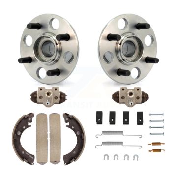 Rear Wheel Cylinders And Drum Shoes Hardware Hub Bearing Kit (6Pc) For Honda Civic K7D-101104