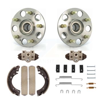 Rear Wheel Cylinders And Drum Shoes Hardware Hub Bearing Kit (6Pc) For Honda Civic K7D-101107