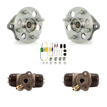Rear Wheel Cylinders And Hardware Hub Bearing Kit For 2006-2007 Toyota Yaris Non-ABS K7D-101113