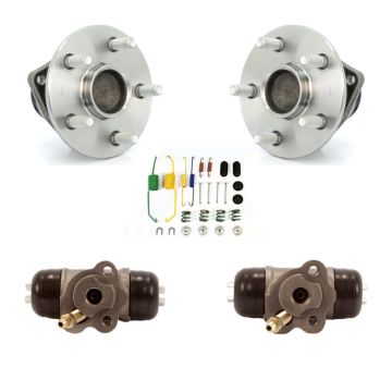 Rear Wheel Cylinders And Hardware Hub Bearing Assembly Kit For 2008-2009 Toyota Prius K7D-101114