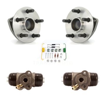 Rear Wheel Cylinders And Hardware Hub Bearing Kit For 2003-2005 Toyota Celica Non-ABS K7D-101124