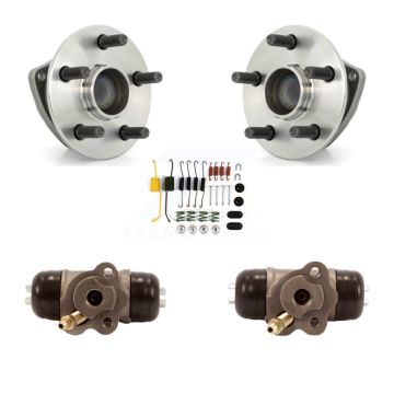 Rear Wheel Cylinders And Hardware Hub Bearing Kit For 2003-2007 Toyota Corolla Non-ABS K7D-101128