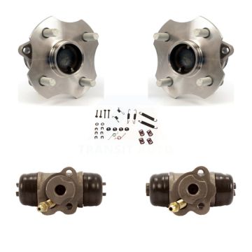 Rear Wheel Cylinders And Hardware Hub Bearing Kit For 2000-2005 Toyota Echo 4-Wheel ABS K7D-101131