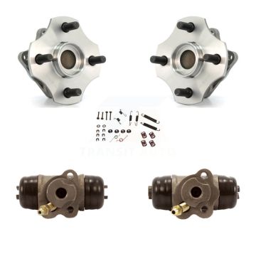 Rear Wheel Cylinders And Hardware Hub Bearing Kit For 2000-2005 Toyota Echo Non-ABS K7D-101132