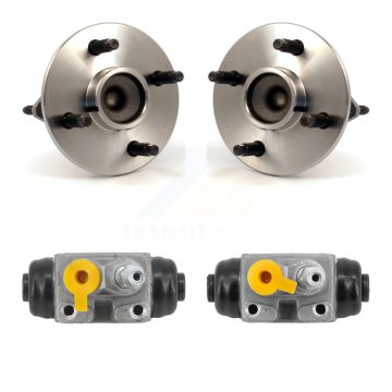 Rear Wheel Cylinders & Hub Bearing Kit For 2009-2010 Chevrolet Cobalt Pontiac G5 Non-ABS K7D-101157