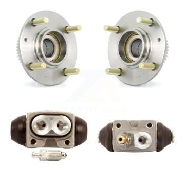 Rear Wheel Cylinders And Hub Bearing Kit For 2005 Hyundai Elantra 4-Wheel ABS From 02 05 K7D-101162