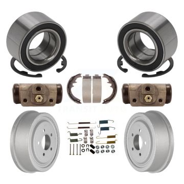 Rear Wheel Cylinders And Coated Drum Shoes Hardware Bearing Kit (8Pc) For Ford Ranger EV K7D-101181
