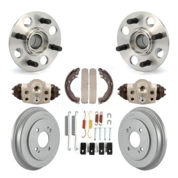 Rear Wheel Cylinders And Coated Drum Shoes Hardware Hub Bearing Kit (8Pc) For Honda Fit K7D-101186