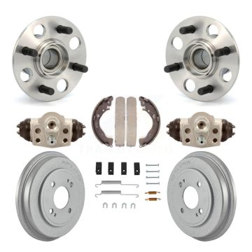 Rear Wheel Cylinders & Coated Drum Shoes Hardware Hub Bearing Kit (8Pc) For Honda Insight K7D-101191