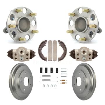 Rear Wheel Cylinders And Coated Drum Shoes Hardware Hub Bearing Kit (8Pc) For Honda Civic K7D-101194