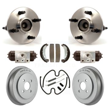 Rear Wheel Cylinders & Coated Drum Shoes Hardware Hub Bearing Kit (8Pc) For Chevrolet G5 K7D-101200