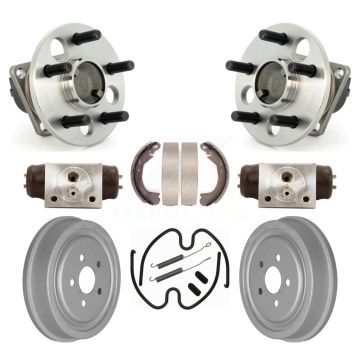 Rear Wheel Cylinders And Coated Drum Shoes Hardware Hub Bearing Assembly Kit (8Pc) For K7D-101203