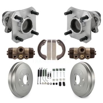 Rear Wheel Cylinders And Coated Drum Shoes Hardware Hub Bearing Kit (8Pc) For Nissan Cube K7D-101205